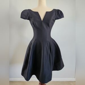 Halston Heritage 0 Fit And Flare Stunning 1950s Inspired Nostalgia Dress